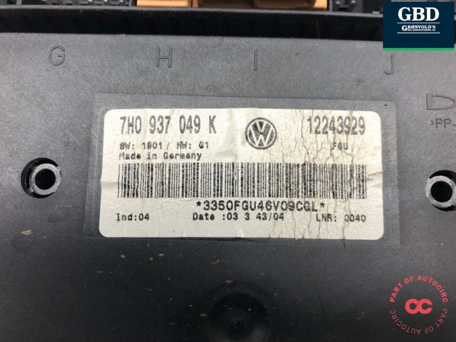 VW Transporter / Caravelle, 2003-2009 (T5, Fase 1) (7H0 959 433 B  Z8A)