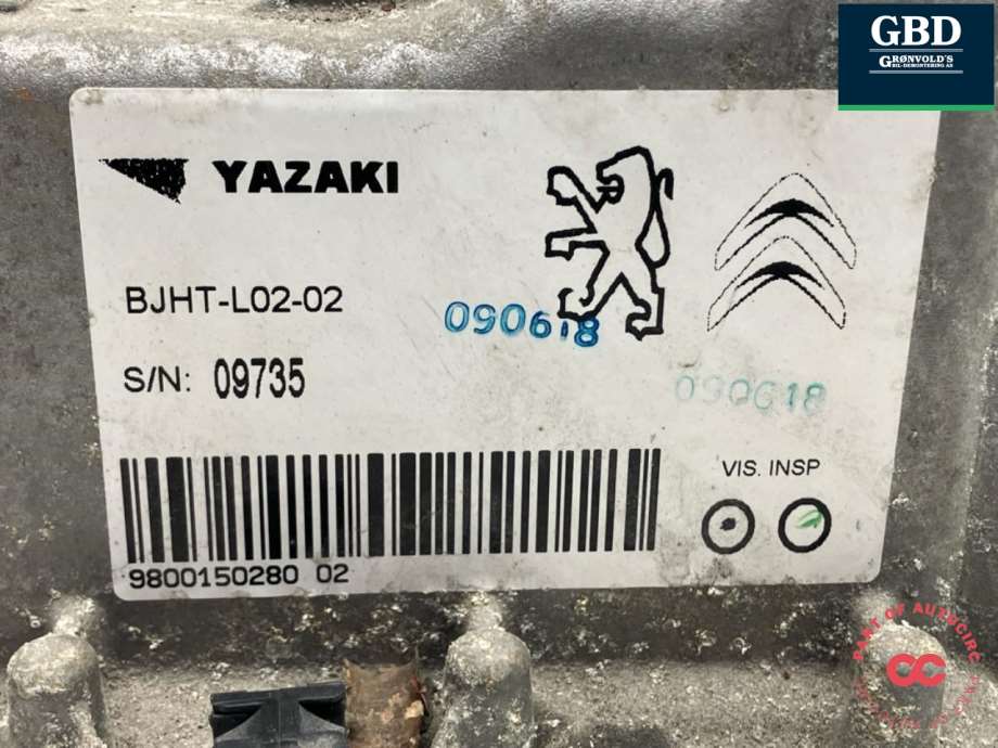 Peugeot Partner, 2015-2019 (Type II, Fase 2) (BJHT-L02-02|9800150280 02)
