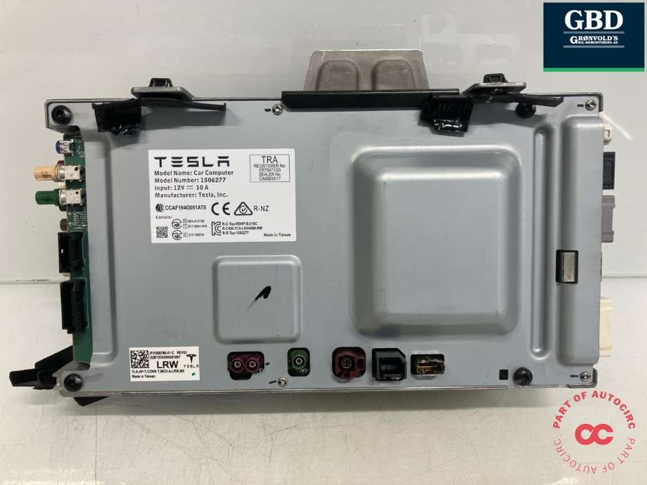 Styreenhet autopilot til Tesla Model 3, 2018-2023 (Fase 1)  (1681271-S0-J)