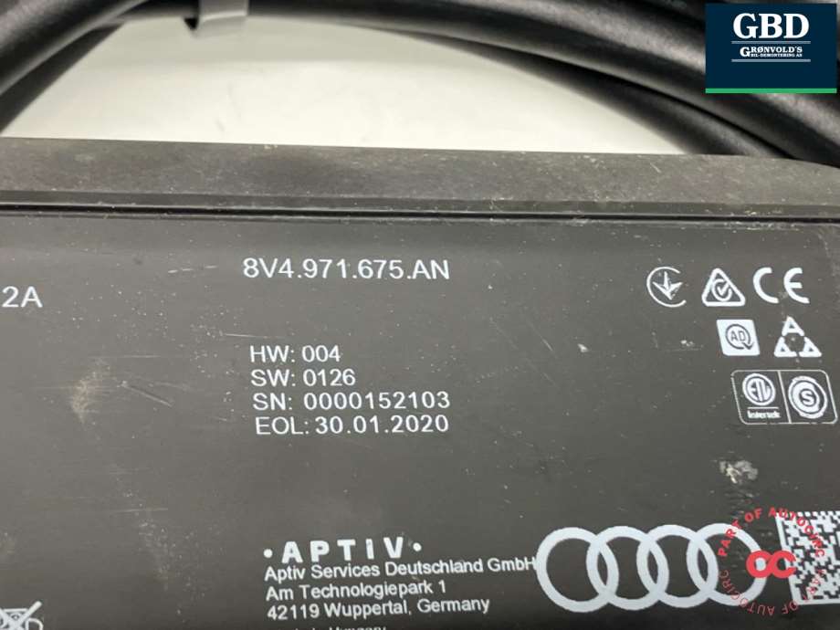 Audi e-tron, 2018- (8V4 971 675 AN)
