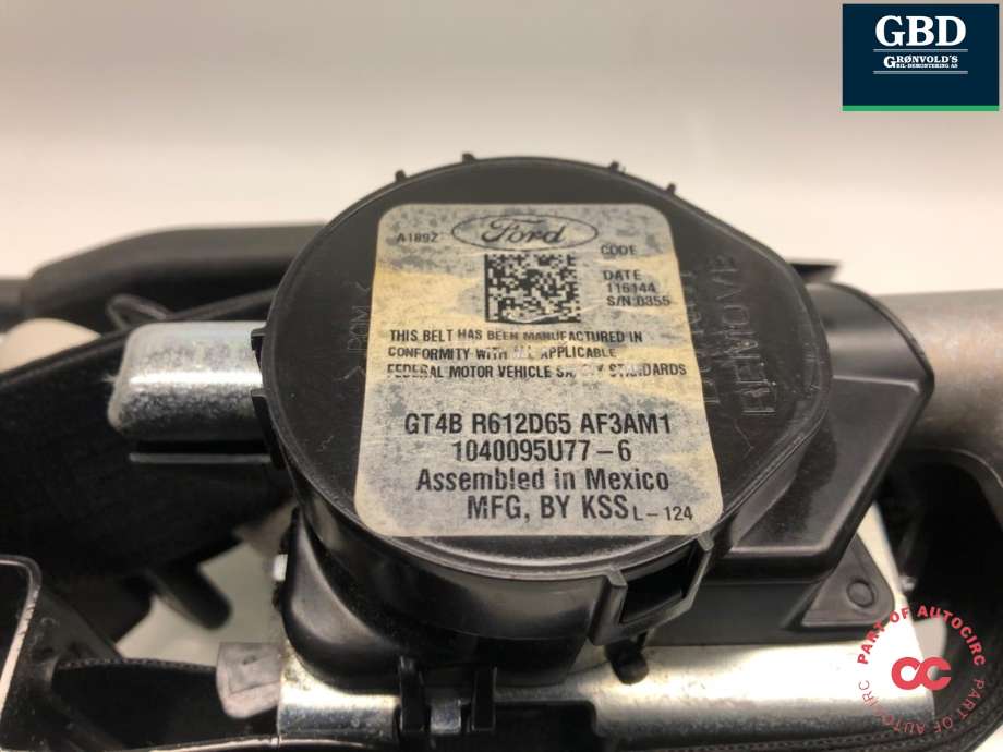 Sikkerhetsbelte foran venstre til Ford Edge 2016-2019  (2369379|GT4B-R612D65-AL3AM1|)