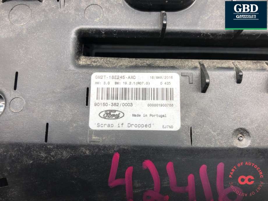 Varmeapparat betjening til Ford Edge 2016-2019  (2282540|HM2T-18E245-AXE|)