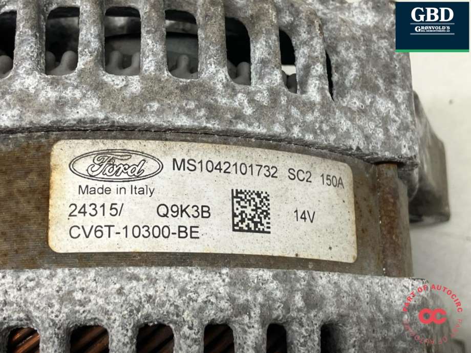 Ford Fiesta, 2013-2017 (Type VI, Fase 2) (2414991| 1940809|CV6T-10300-BE)