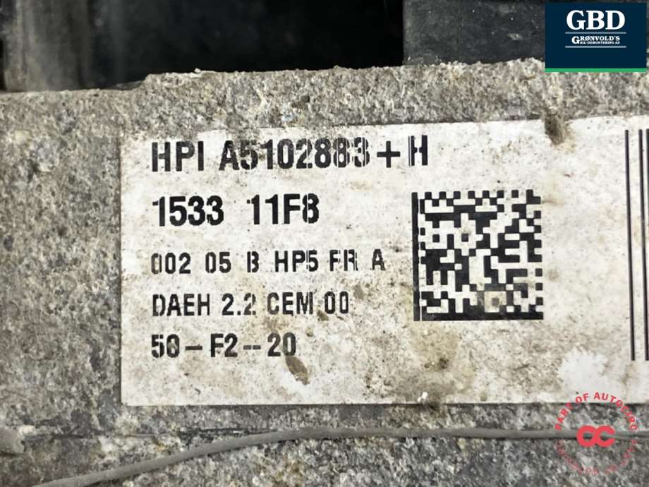Peugeot Partner, 2015-2019 (Type II, Fase 2) (HPI A5102883+H)