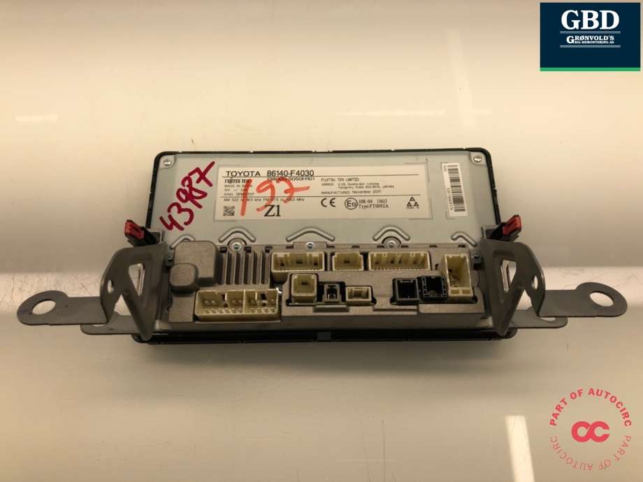 Bilstereo navigasjon skjerm til Toyota C-HR 2016-->> (86140F4030|86140F4030EX|)