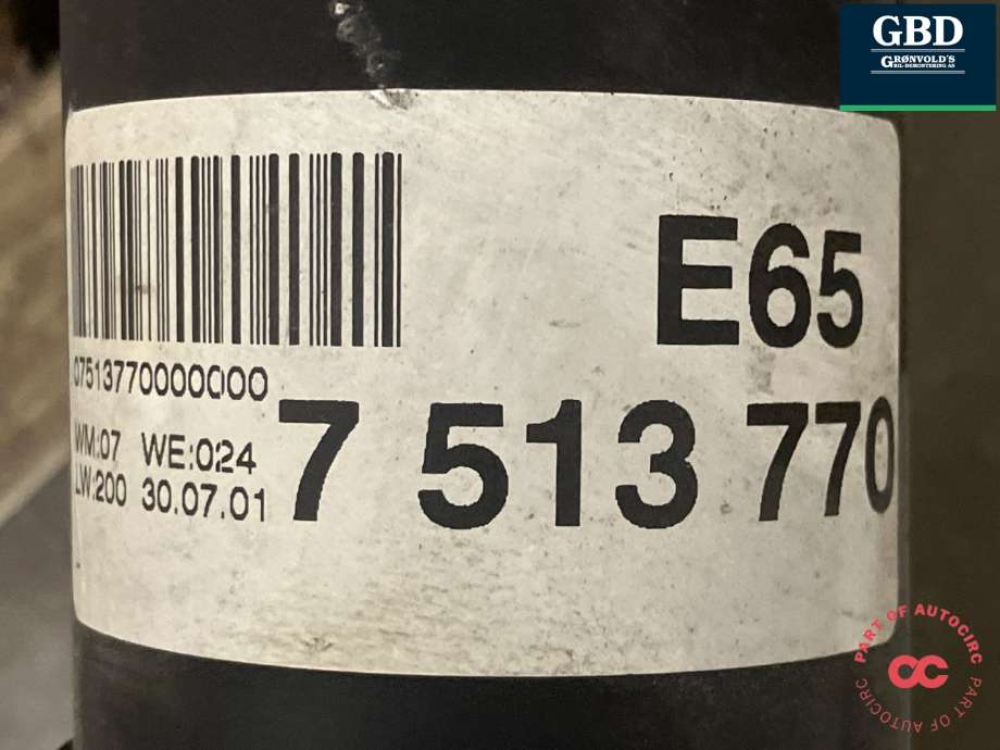 Mellomaksel til BMW 7-Serie 2000-2008 (E65/E66/E67/E88) (E65/E66/E67/E88) (26 10 7 513 770|)