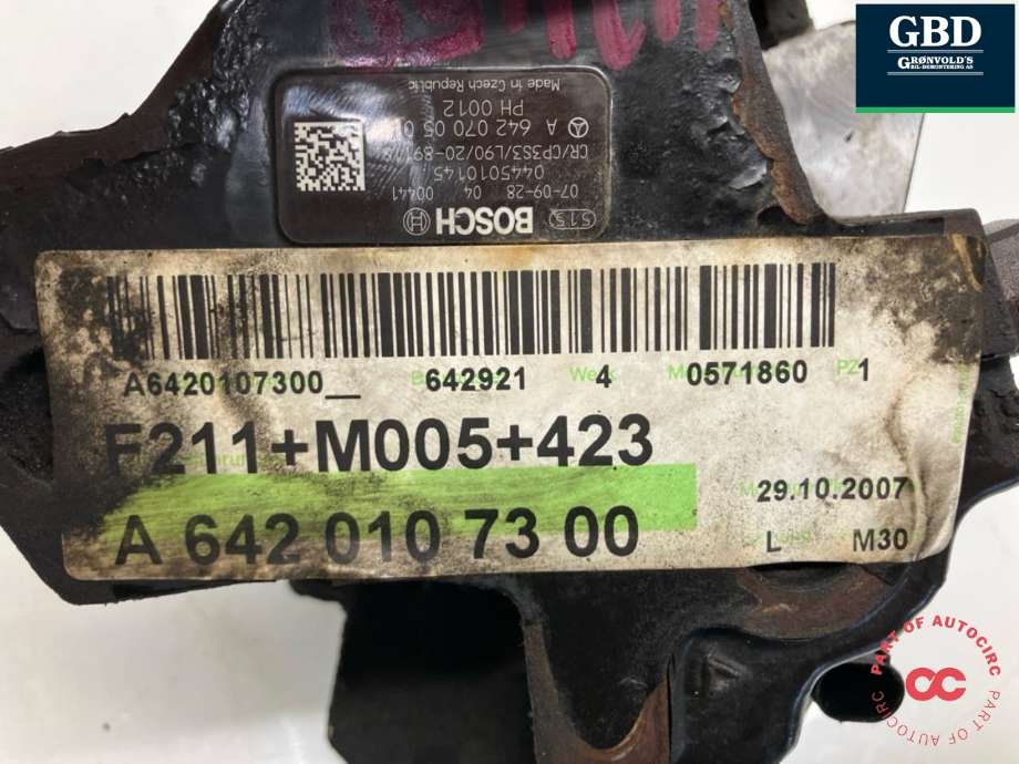 Dieselpumpe til Mercedes E-Klasse 2006-2009 (Fase 2) (W211) (W211) (A 642 070 05 01|A 642 070 02 01|A 642 070 04 01 | A 642 010 73 00)