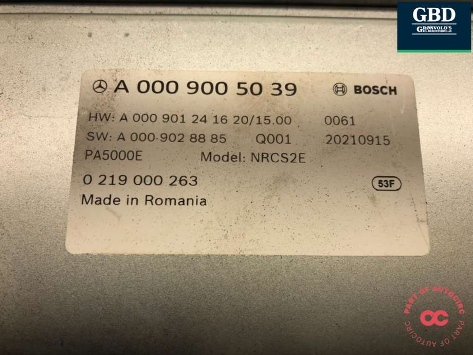 Mercedes C-Klasse, 2021- (W206) (A0009005039)