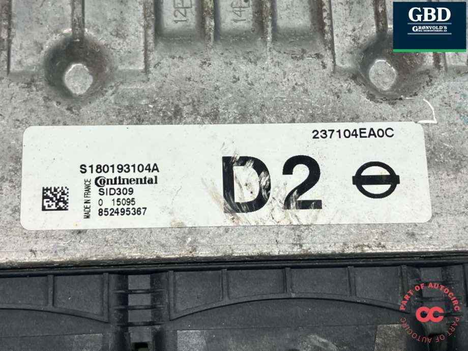 Nissan Qashqai, 2014-2021 (Type II) (S180193104A|237104EA0C)