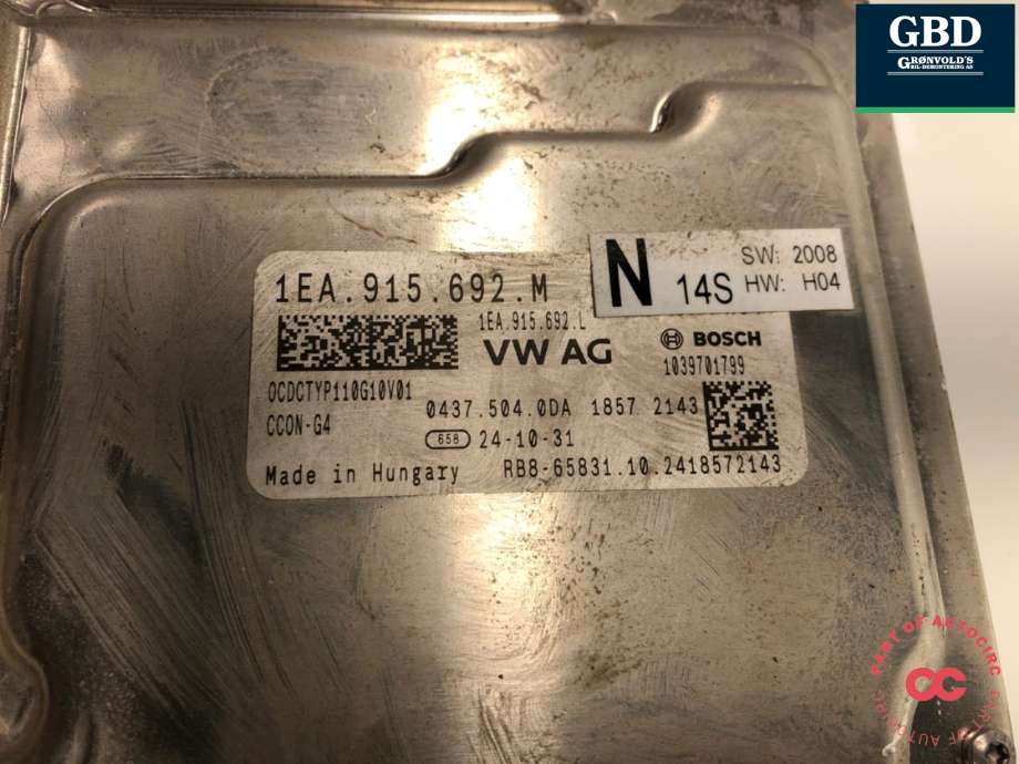 Batterilader (OBC - On Board Charger) til Škoda Elroq 2025-->> (1EA 915 685 S|1EA 915 692|)
