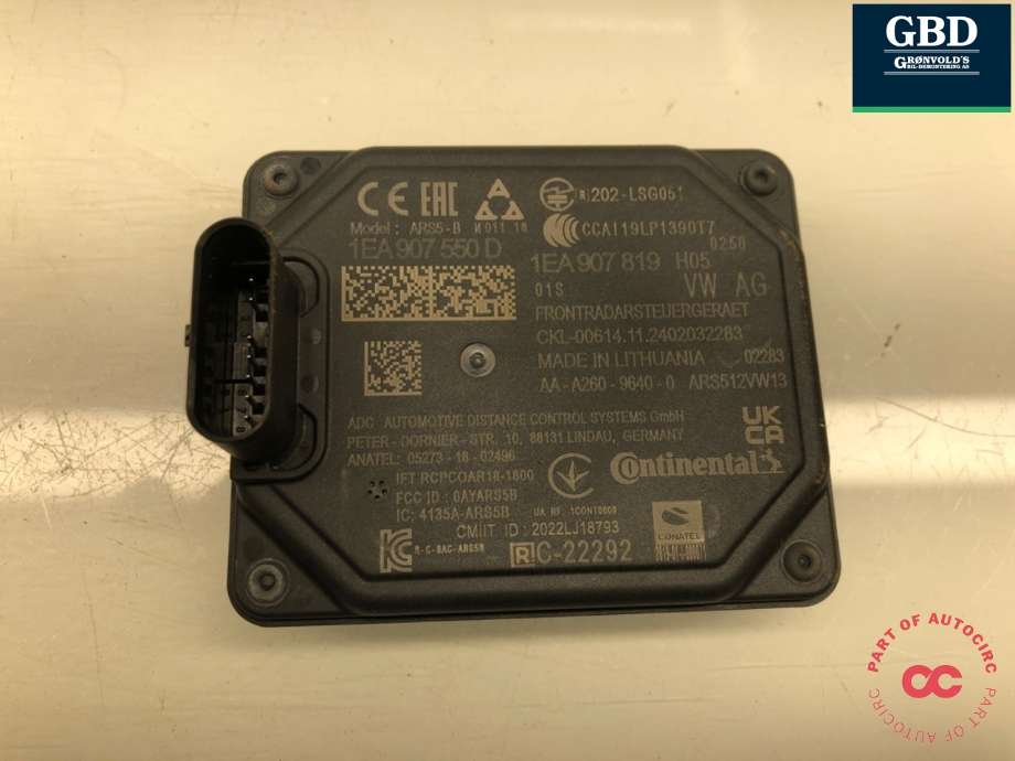 Sensor radar til Škoda Elroq, 2025-->> (1EA 907 550 B)