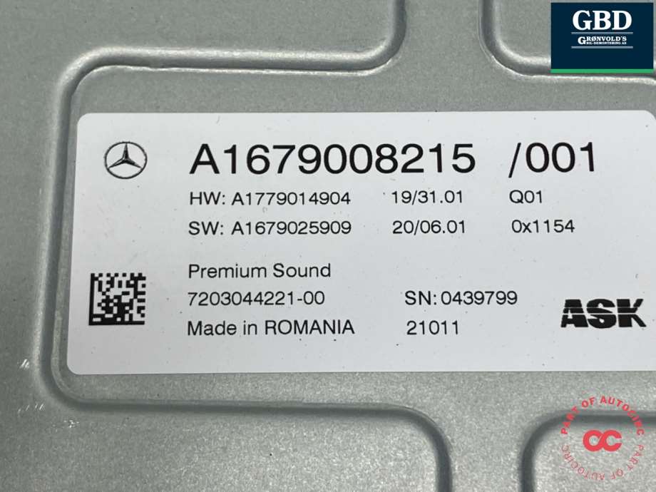 Mercedes GLC, 2015-2022 (X253) (A1679008215)