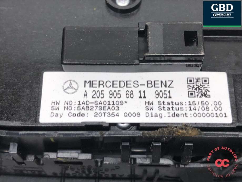 Mercedes GLC, 2015-2022 (X253) (A 205 905 68 11)