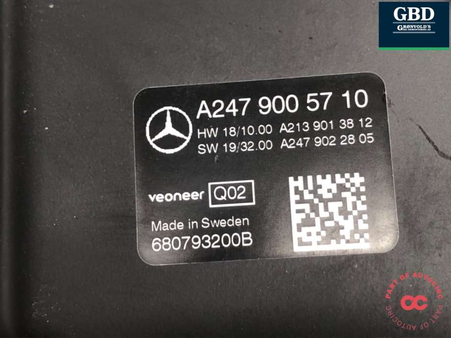 Mercedes GLC, 2015-2022 (X253) (A247 900 57 10)