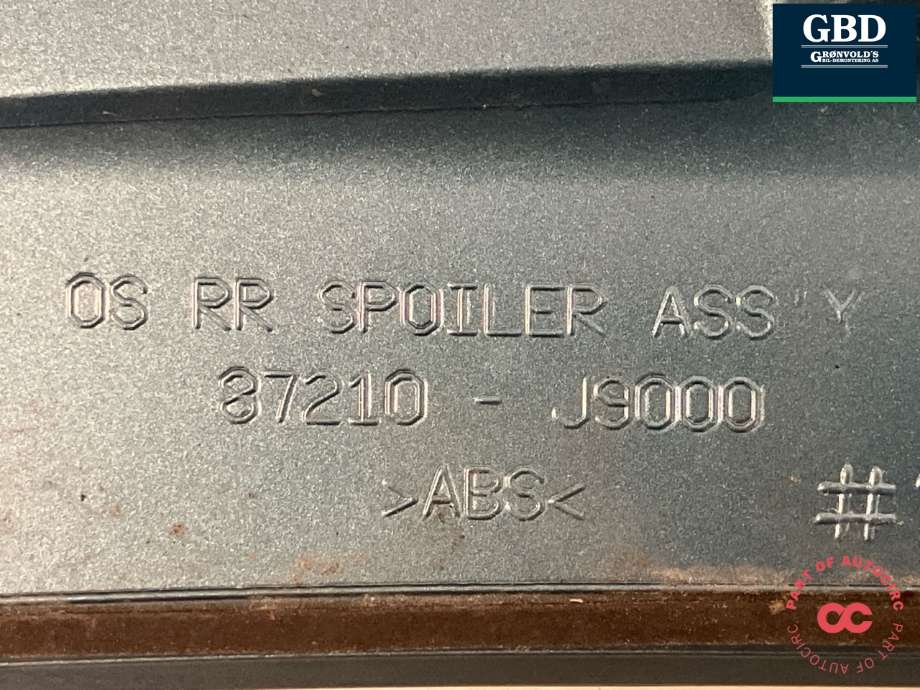 Spoiler bakluke til Hyundai Kona 2017-2021 (Type I, Fase 1) (87210J9000|)