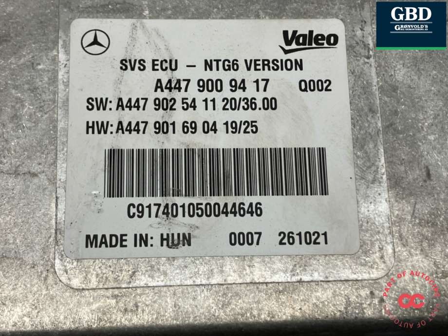 Mercedes EQV, 2020- (W447) (A447 900 94 17)