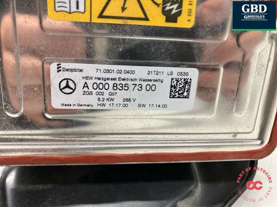 Mercedes EQV, 2020- (W447) (A 000 835 73 00)