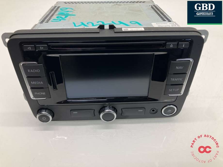 Bilstereo til VW Touran, 2010-2015 (Type I, Fase 3) (2K0 035 279 C)
