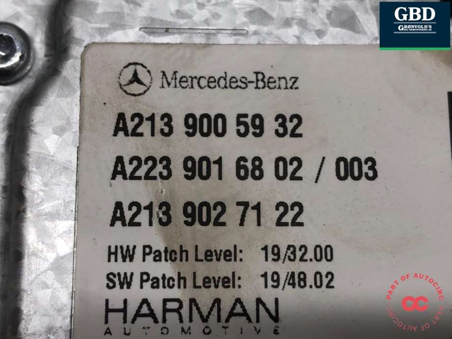 Mercedes GLC, 2015-2022 (X253) (A213 900 59 32)