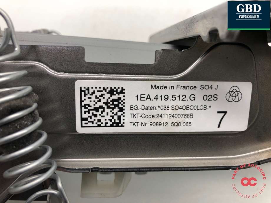 Rattaksel til Škoda Elroq 2025-->>  (1EA 419 512 G|3WA 905 861|)