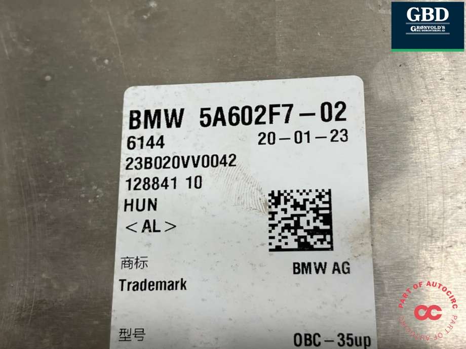 DCDC converter hybrid til BMW 5-Serie 2017-->> (G30/G31) (G30/G31) (61 44 5 A60 2F7|61 44 5 A2E 882 | 61 44 5 A2E 879|61 44 5 A12 C60)