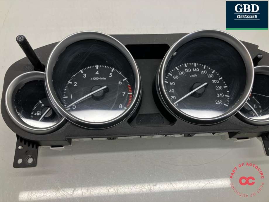 Instrumentpanel til Mazda 6 2008-2010 (Type II, Fase 1) (GS1D55420H02|)