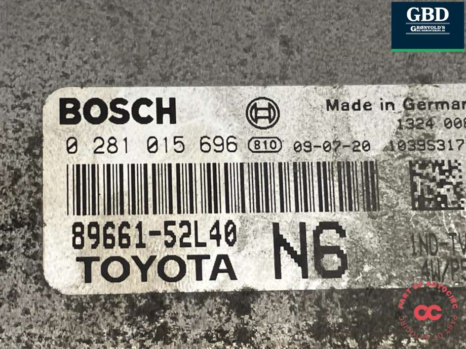 Styreenhet motor til Toyota Urban Cruiser 2009-2014  (8966152L41|8966152L40|)