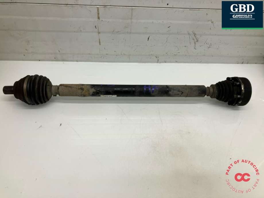Drivaksel høyre foran, diesel/manuell til Audi A3 2003-2008 (Type II, Fase 1) (5Q0 407 272 FF|1K0 407 272 GM|1K0 407 456 CX)