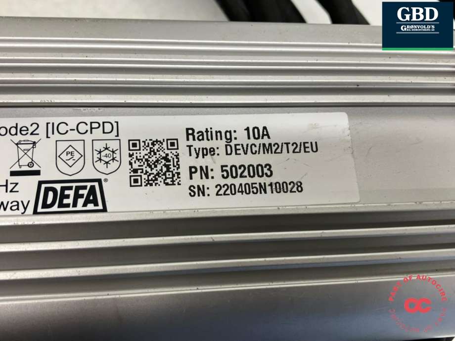 Batterilader kabel til Mercedes GLC 2015-2022 (X253) (X253) (A 000 982 30 21|)