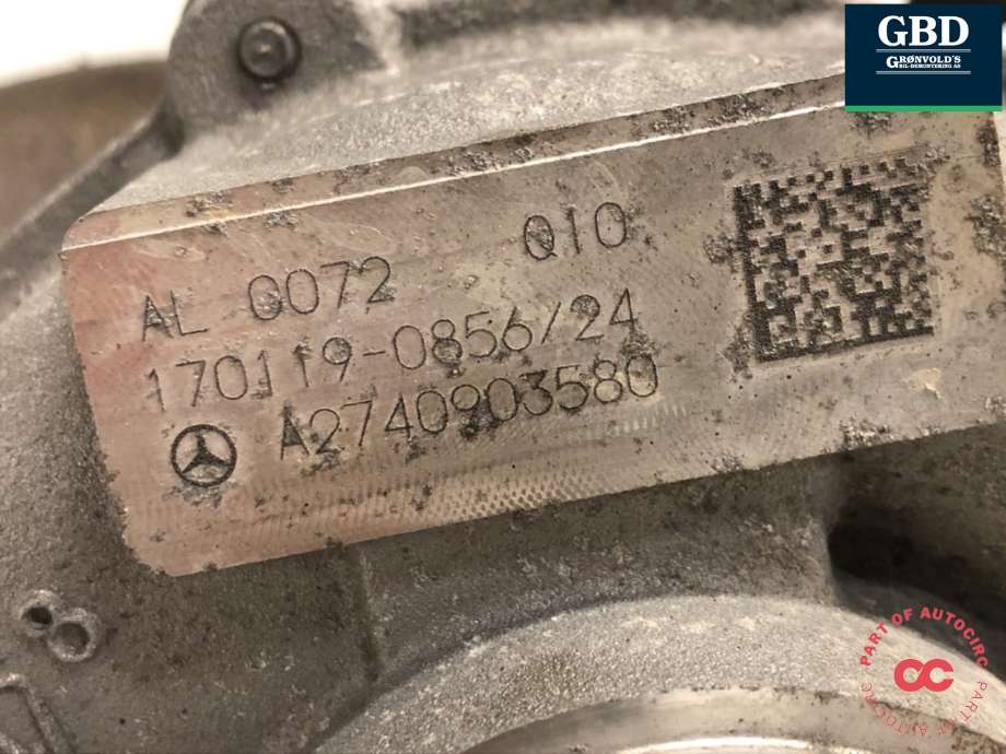 Turbo til Mercedes GLC 2015-2022 (X253) (X253) (A 274 090 33 00|A 274 090 35 80|)