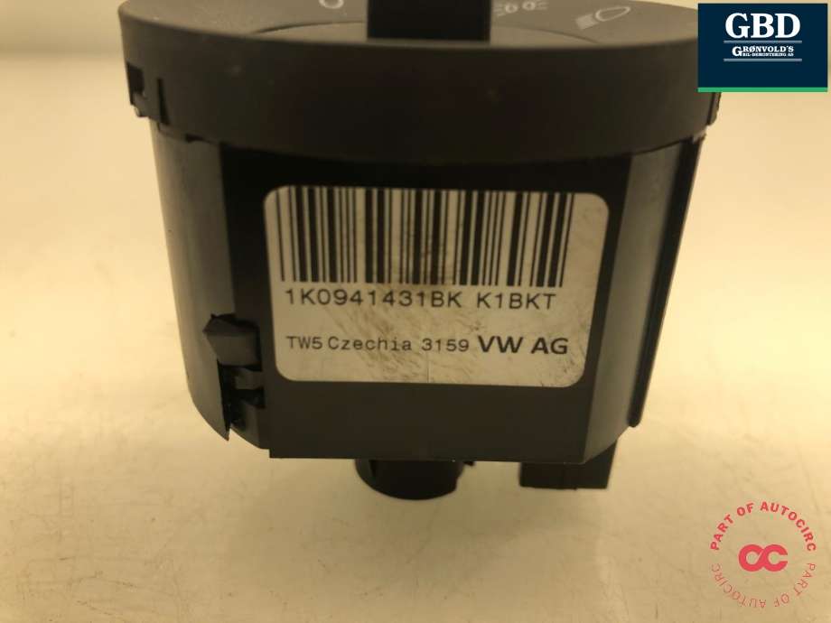 Bryter lys til VW Caddy 2015-2020 (Type III, Fase 3)  (3C8 941 431|3C8 941 431    XSH|)