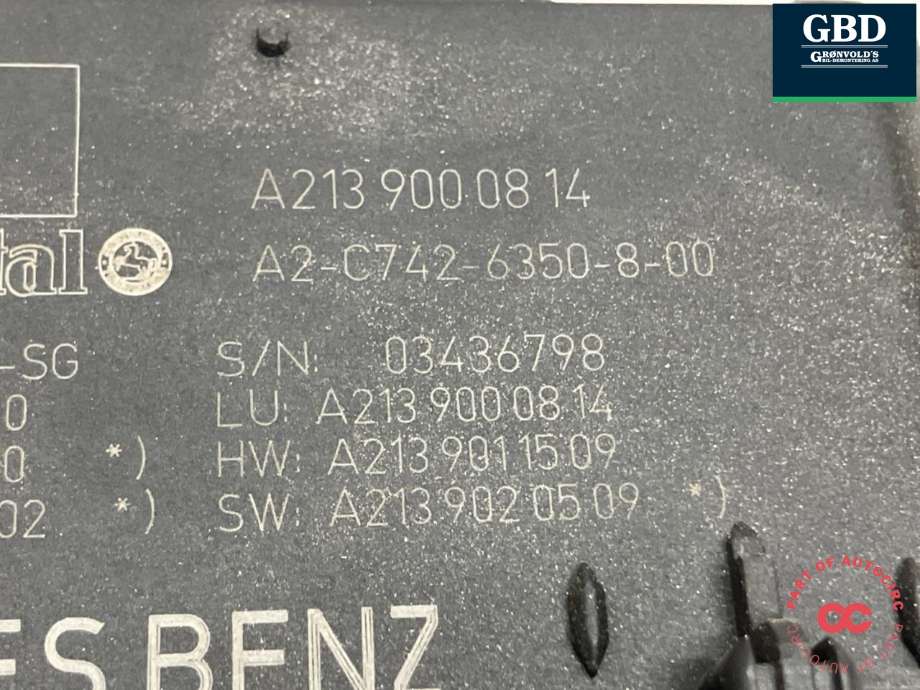 Styreenhet elektrisk bakluke til Mercedes S-Klasse 2013-2020 (W222) (W222) (A 213 900 08 14|A 213 900 08 14 80|)