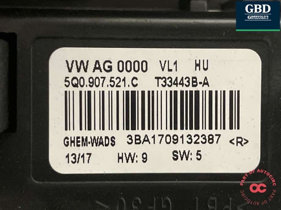 Varmeapparat motor til VW Golf VII 2017-2020 (Fase 2)  (5Q1 819 021 H|5Q1 819 021 E|0 130 115 576)