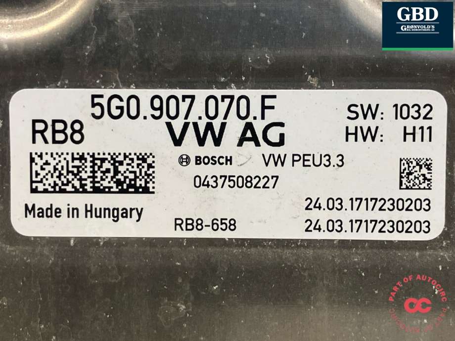 Inverter hybrid til VW Golf VII 2017-2020 (Fase 2)  (5G0 907 070 H|5G0 907 070 F|0437508227)