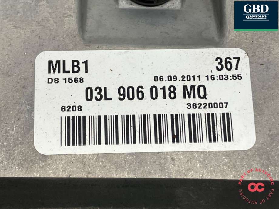 Styreenhet motor til Audi Q5 2008-2012 (Type I, Fase 1)  (03L 906 018 MQ|)