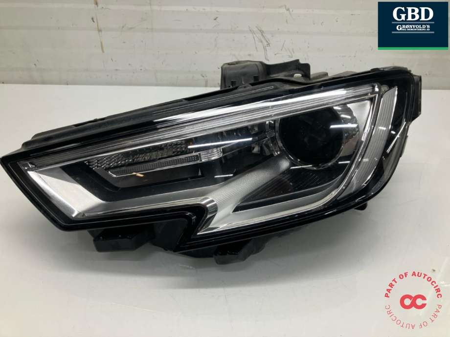 Frontlykt venstre xenon til Audi A3, 2016-2020 (Type III, Fase 2) (8V0 941 043 H)