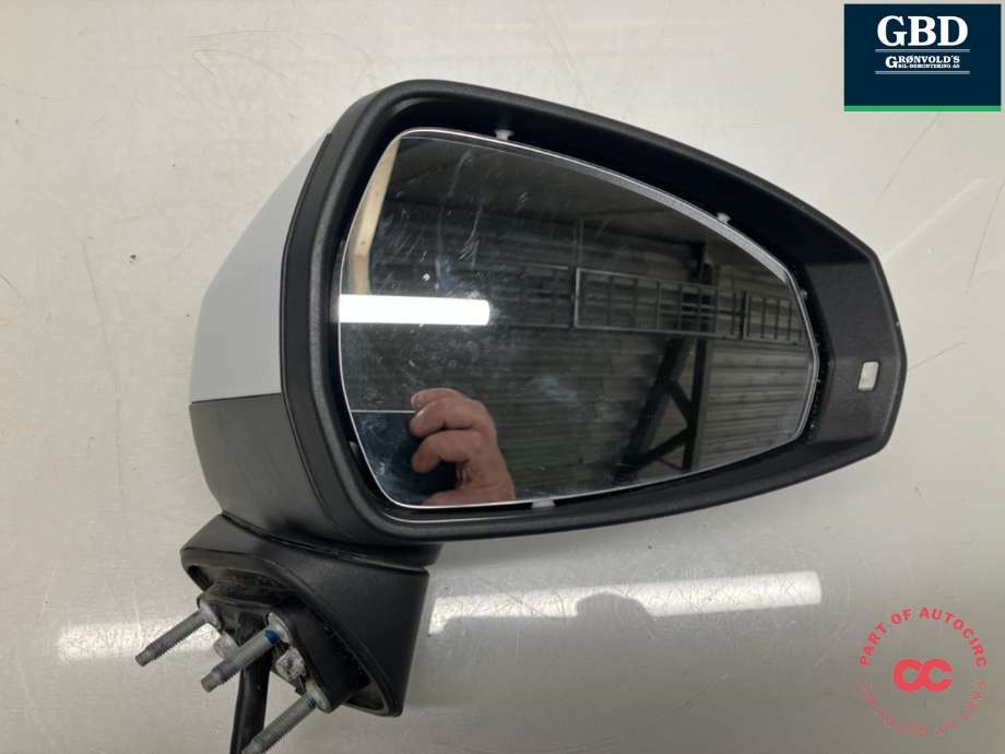 Speil høyre til Audi A3 2016-2020 (Type III, Fase 2)  (8V1 857 410 T|8V1 857 410 T  9B9|)