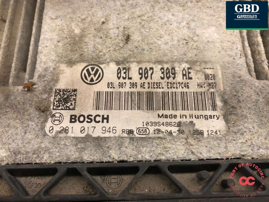 Styreenhet motor til VW Passat 2011-2015 (B7) (B7) (03L 906 018 NB|03L 906 018 NB 360|)