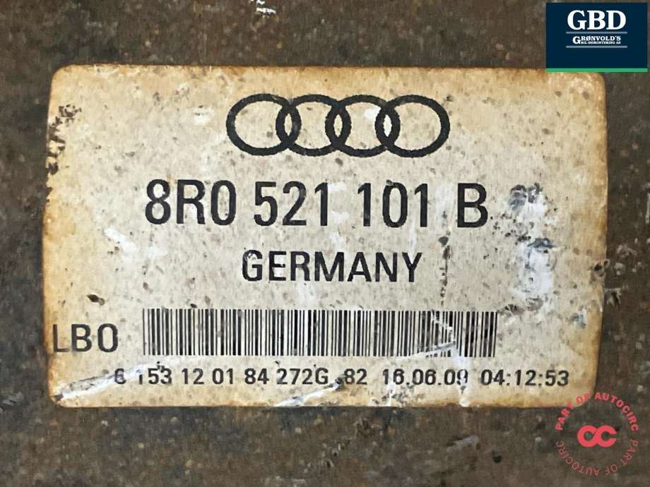 Mellomaksel til Audi Q5 2008-2012 (Type I, Fase 1) (8R0 521 101 B|)