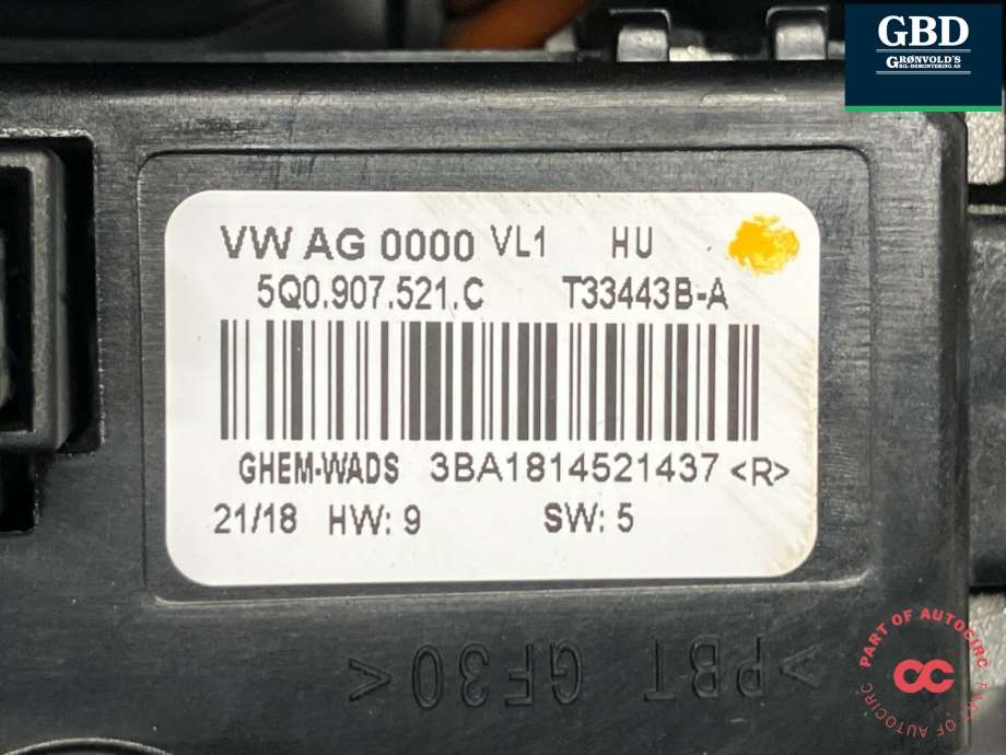 Varmeapparat motor til Audi A3 2016-2020 (Type III, Fase 2) (5Q1 819 021 H|5Q1 819 021 B|5Q1819021F)