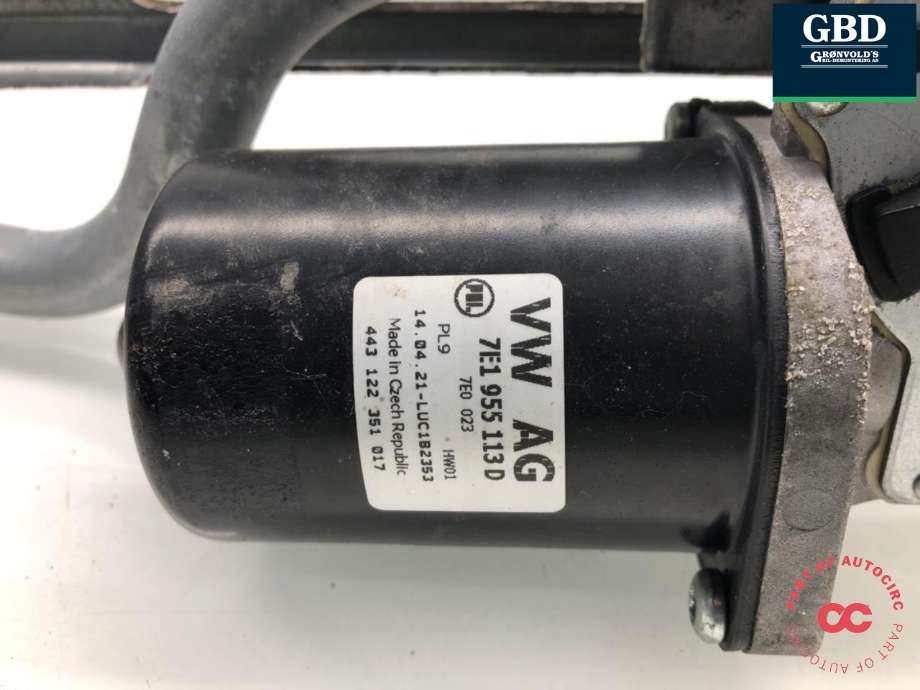 Viskermotor frontrute komplett m/overføring til VW Transporter / Caravelle 2019-->> (T6.1) (T6.1) (7E1 955 113 G|7E1 955 113 D|7E1 955 603 C | 7E1 955 603 B)
