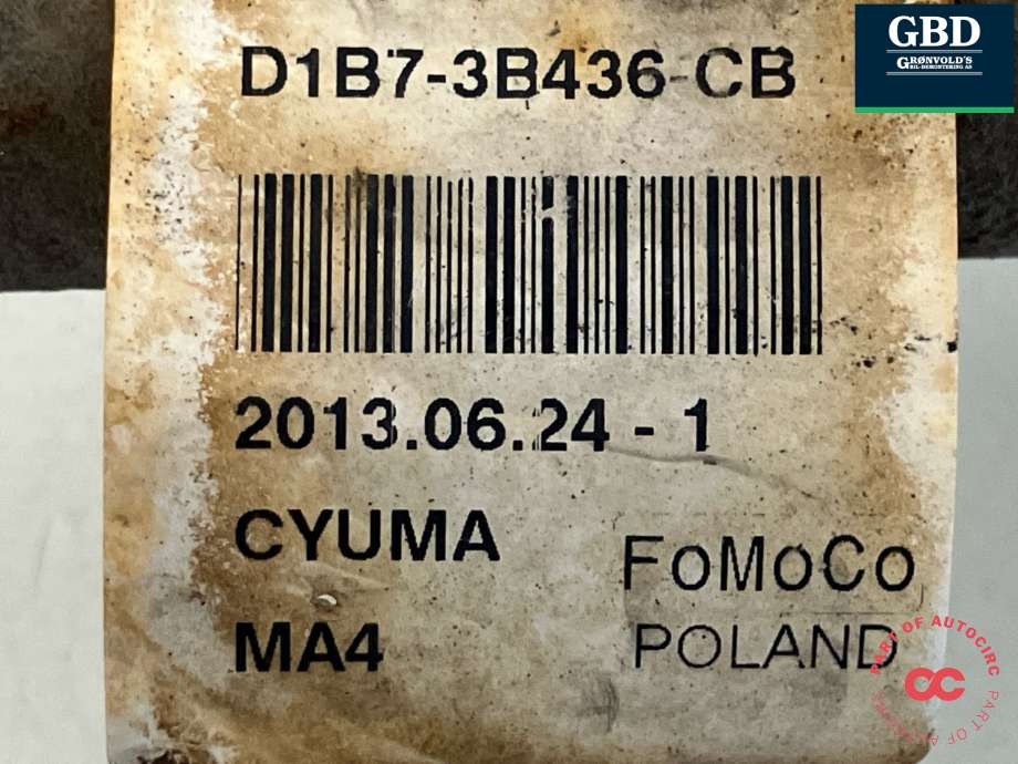 Drivaksel høyre foran, bensin/automat til Ford Fiesta 2013-2017 (Type VI, Fase 2) (1881058|D1B7-3B436-CC|D1B7-3B436-CB)