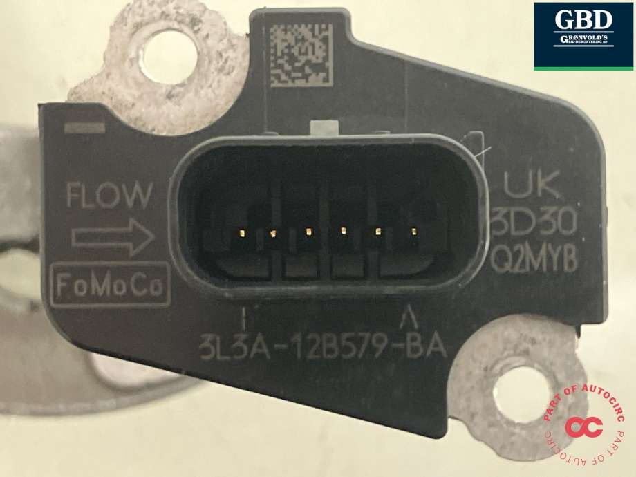 Luftmengde/luftmassemåler til Ford Fiesta 2013-2017 (Type VI, Fase 2) (4515688|3L3A-12B579-BA|UK 3D30Q2MYB)