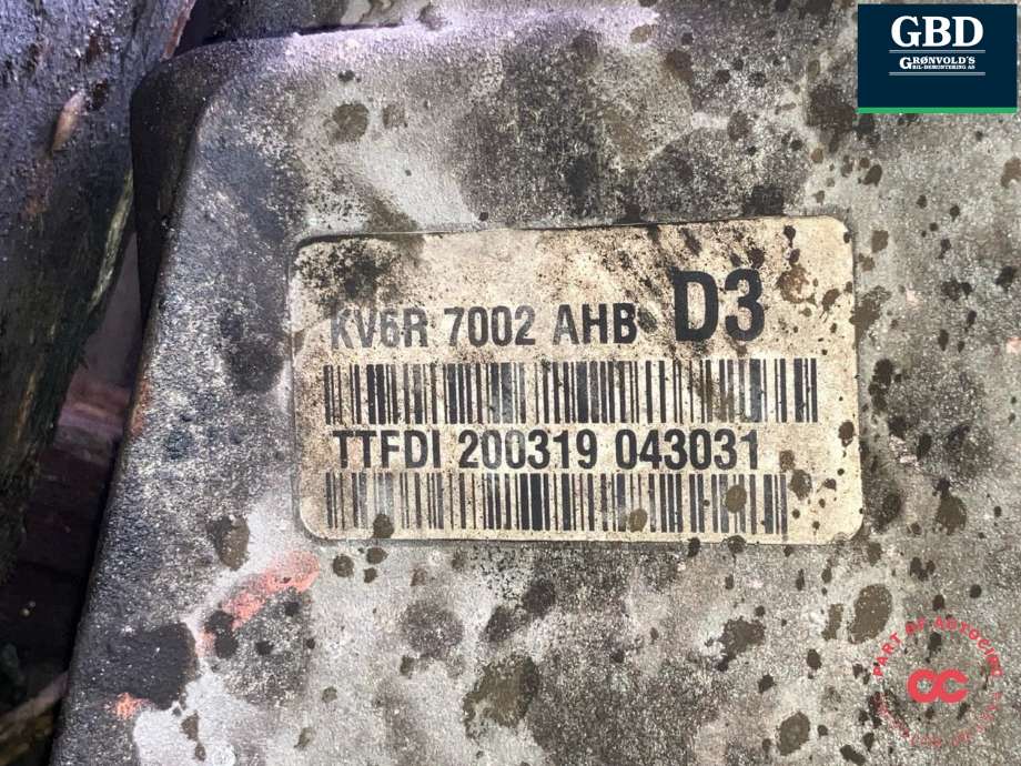 Girkasse manuell 6-trinn til Ford Transit Connect 2018-->> Type II, Fase 2  (2260266|KV6R_7002-AHB|)