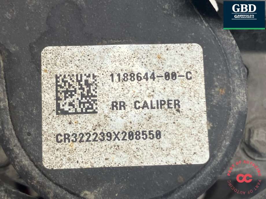 Bremsecaliper høyre bak, elektrisk til Tesla Model Y 2021-2024 (Type I)  (1188644-00-C|)