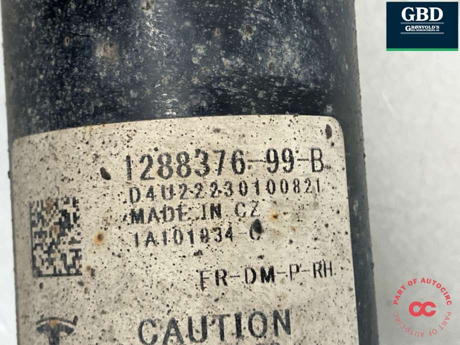 Fjærbein høyre foran til Tesla Model Y 2021-2024 (Type I)  (1188368-00-E|1188368-00-F|1288376-99-B)