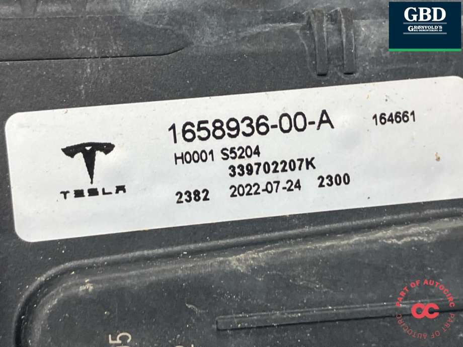 Viskermotor frontrute komplett m/overføring til Tesla Model Y 2021-2024 (Type I)  (1628222-00-A|1628222-00-B|1628222-10-C)