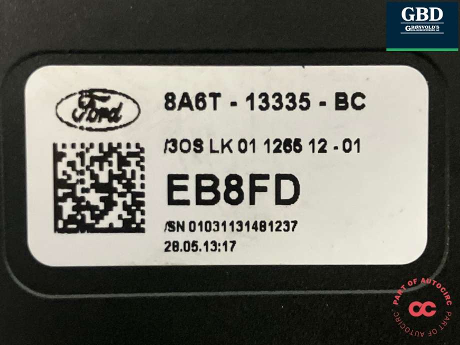 Bryter blink til Ford Fiesta 2013-2017 (Type VI, Fase 2)  (1682336|8A6T-13335-BC|)
