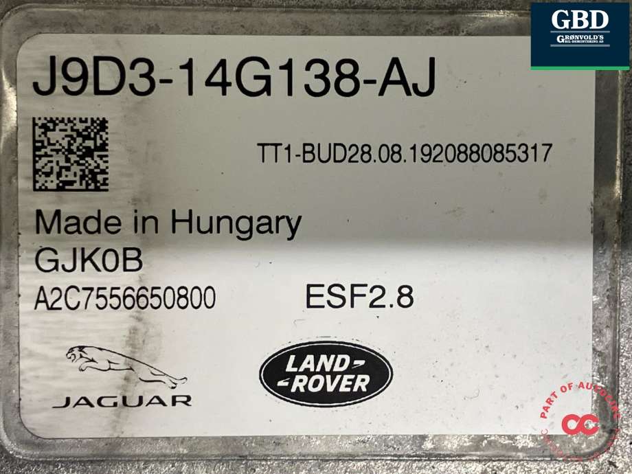 Inverter elbil til Jaguar I-PACE 2018-->>  (T4K20014|J9D314G138AM|T4K13692  | J9D314G138AJ)