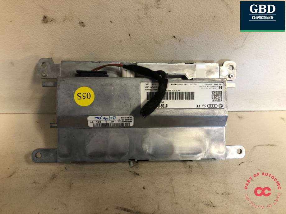 Bilstereo navigasjon skjerm til Audi A4, Allroad 2009-2016 (Type I) (B8) (B8) (8T0 919 604 B|8T0 919 604 A|)
